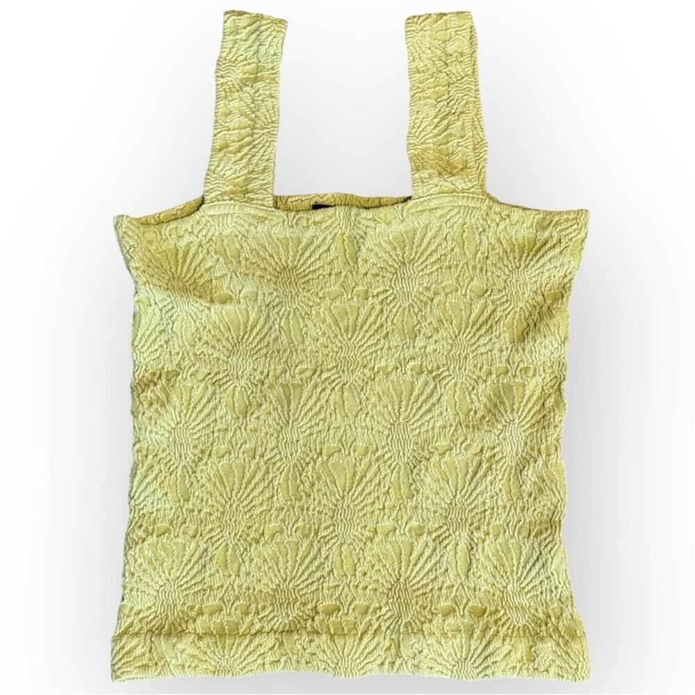 Automet Sleeveless Tank Top Crop Green Sage Summer Resort XL 2XL NWT - Picture 3 of 7